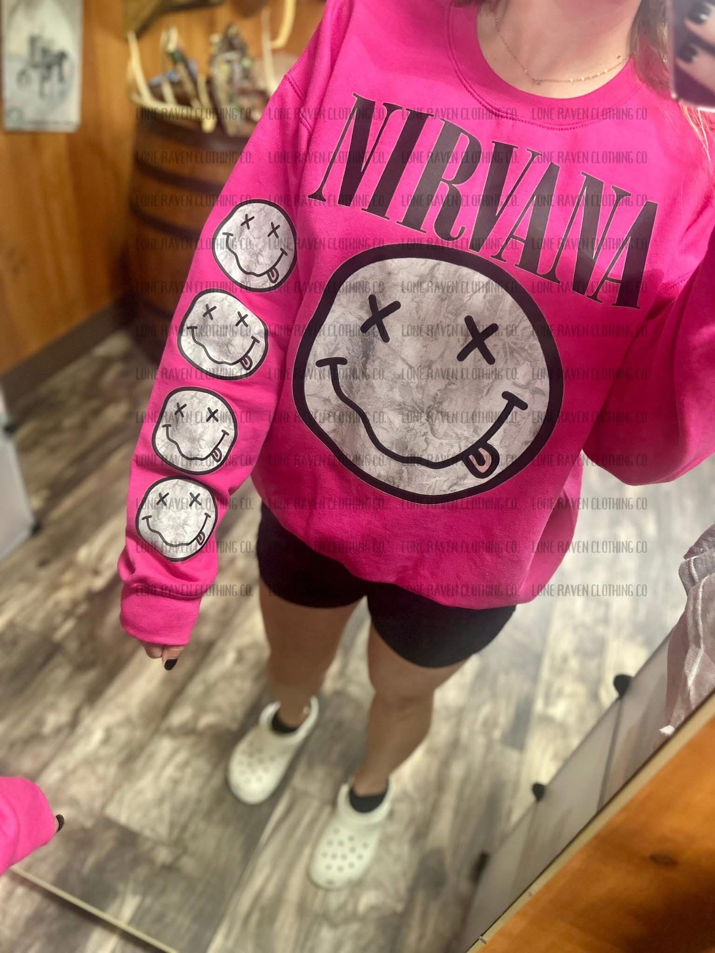 Camo smiley + sleeve