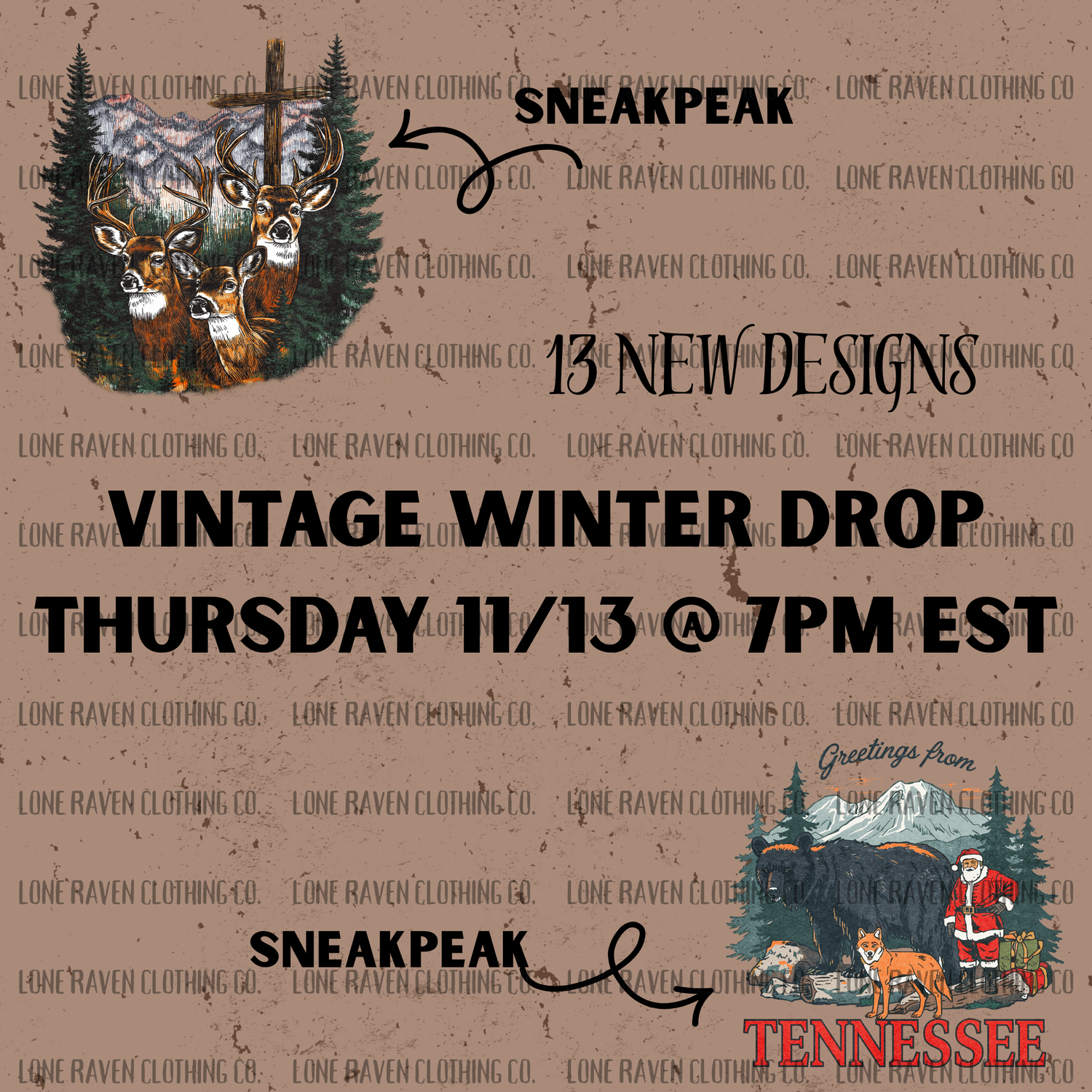 “Vintage” winter drop