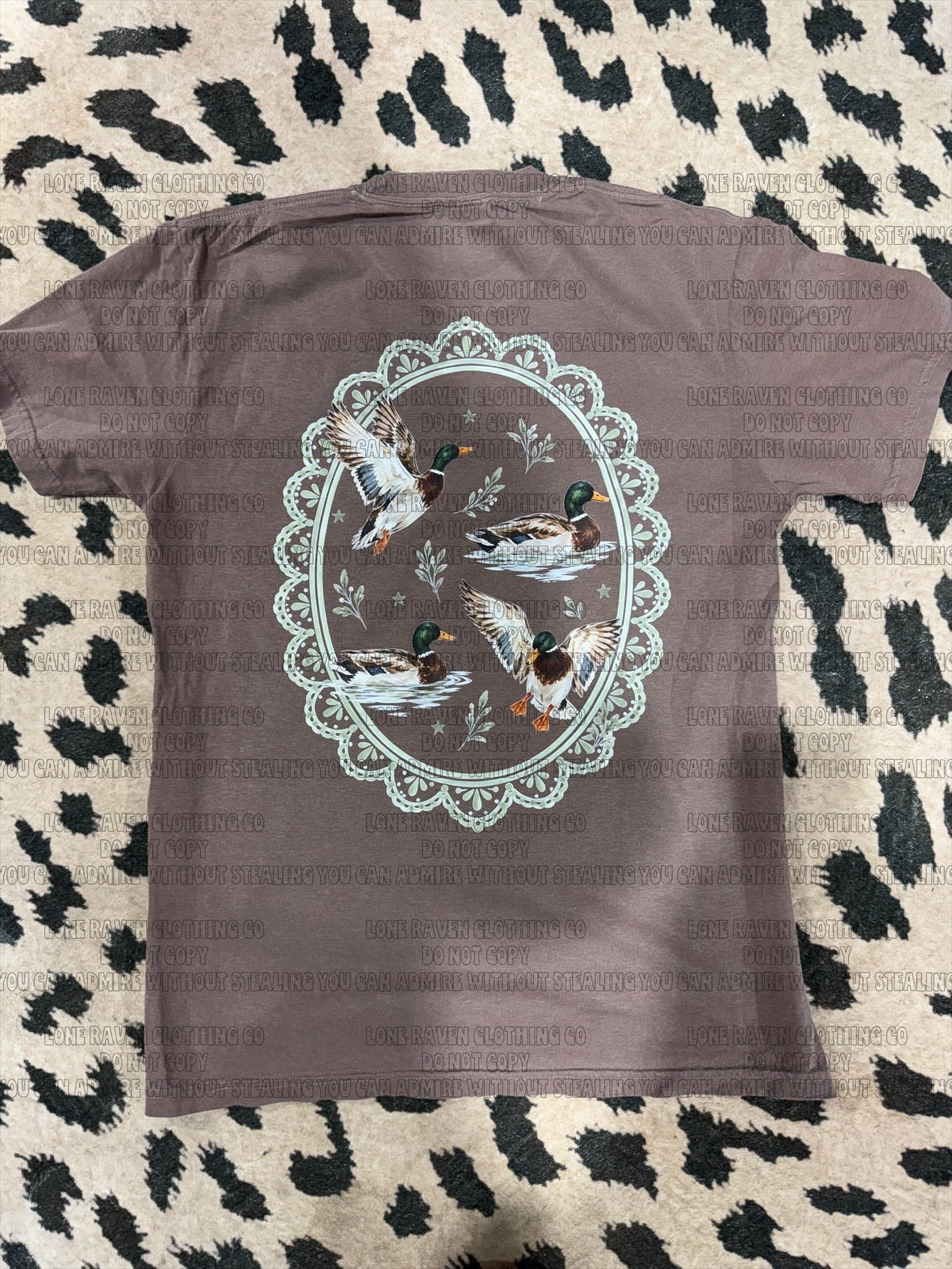 Mallard tee front + back