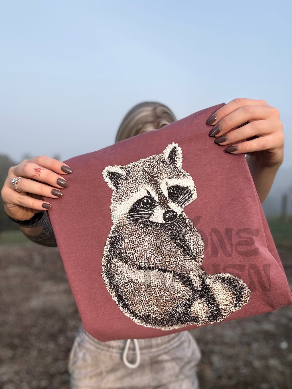 Faux rhinestone coon