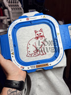 Simple dog embroidery