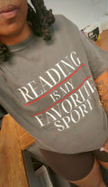Reading is my fav sport