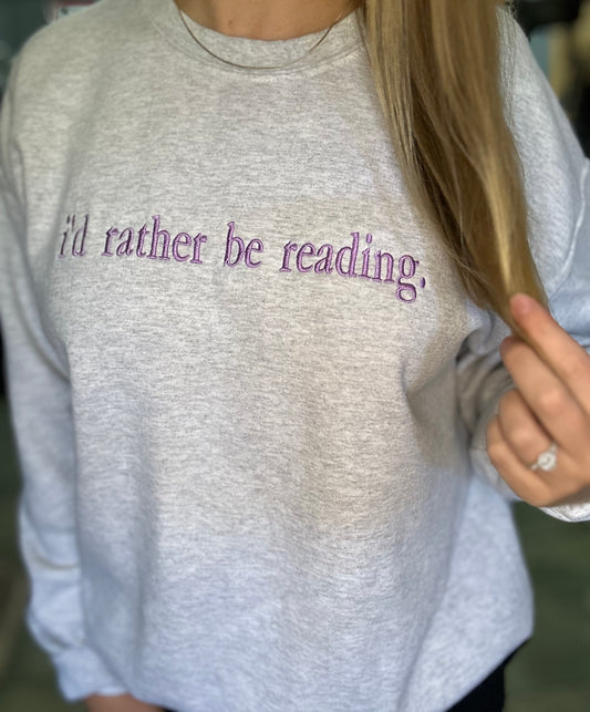 I’d rather be reading