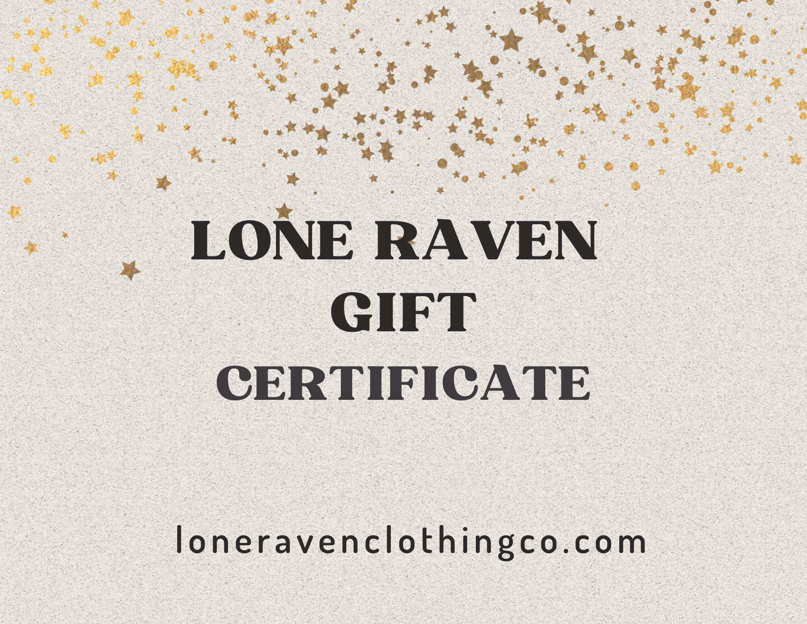 Lone Raven gift card