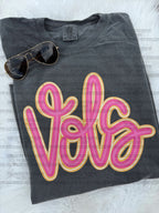 Orange & pink V