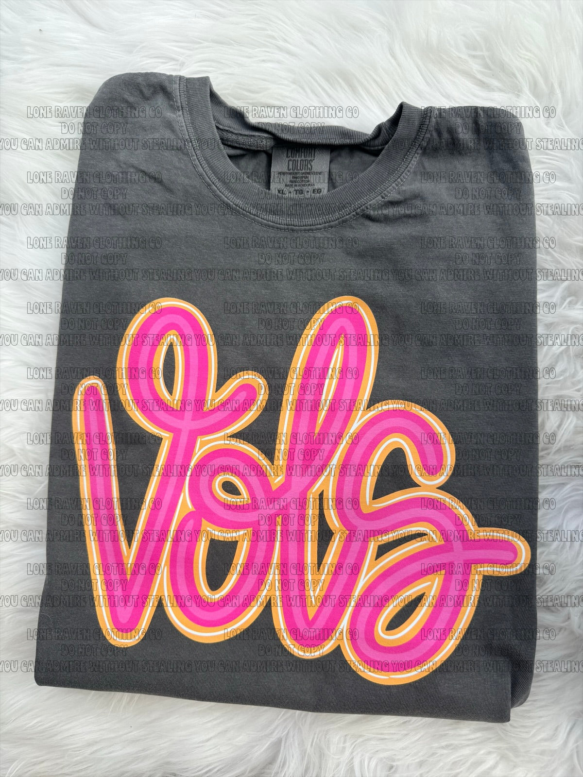 Orange & pink V
