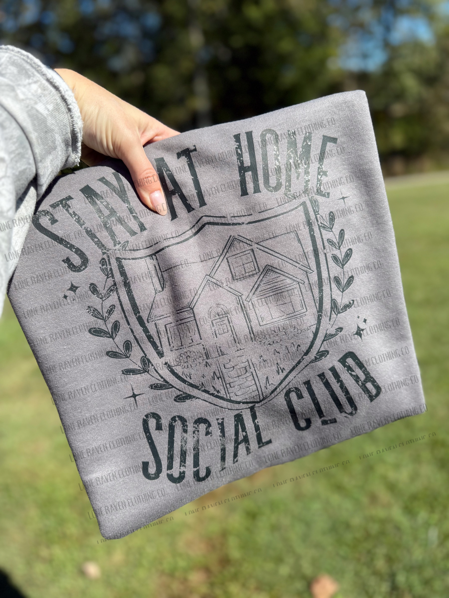 Stay at home social club sweatshirt