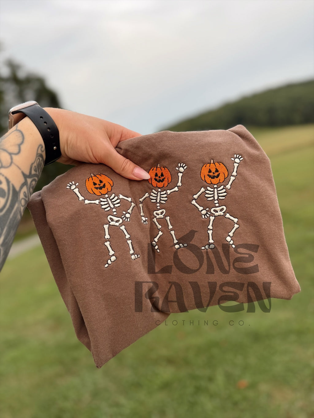 Pumpkin skelly tee