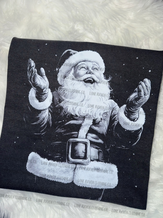 Santa half tone (long sleeve tee)