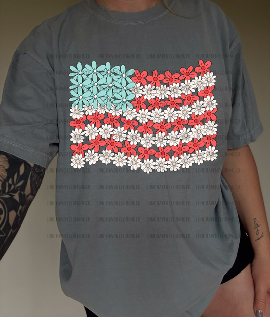Floral flag