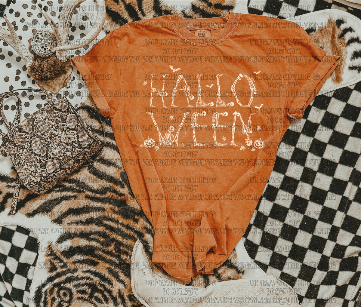 Halloween skelly letters