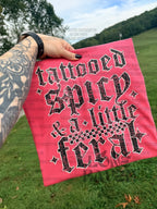 Tattooed spicy and a little feral ￼