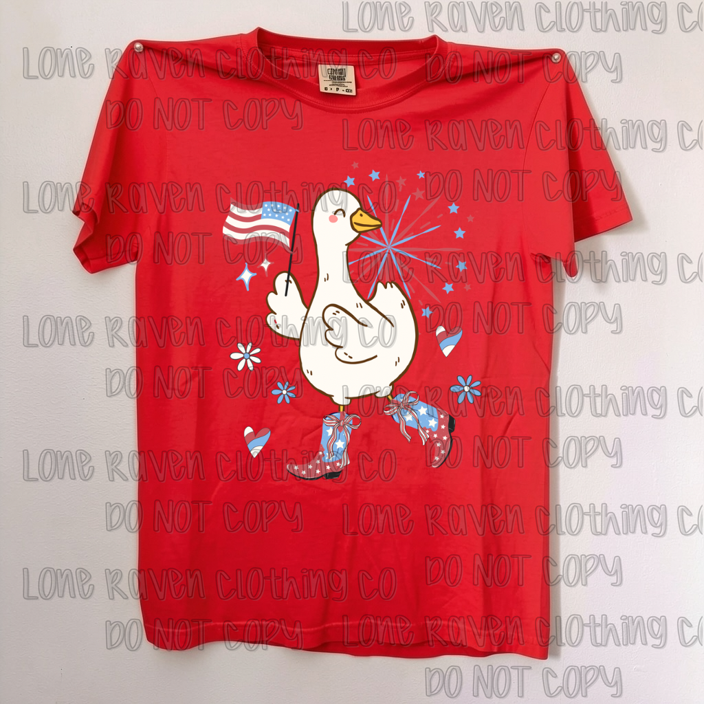 Patriotic goose