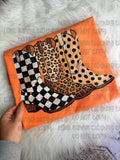Painted boots