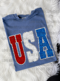USA patch look