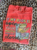 Book is open