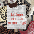 Tattoos are for scumbags red