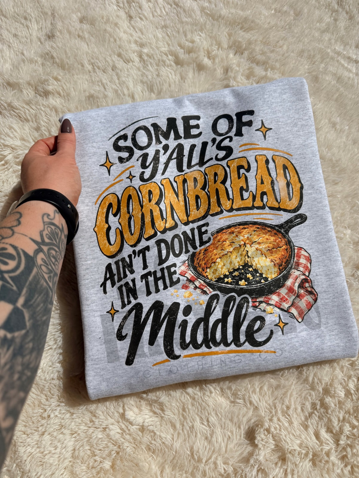 Cornbread ain’t done in the middle