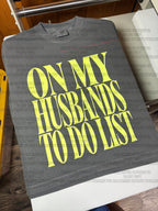 On my husbands do to