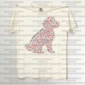 Golden doodle mom floral