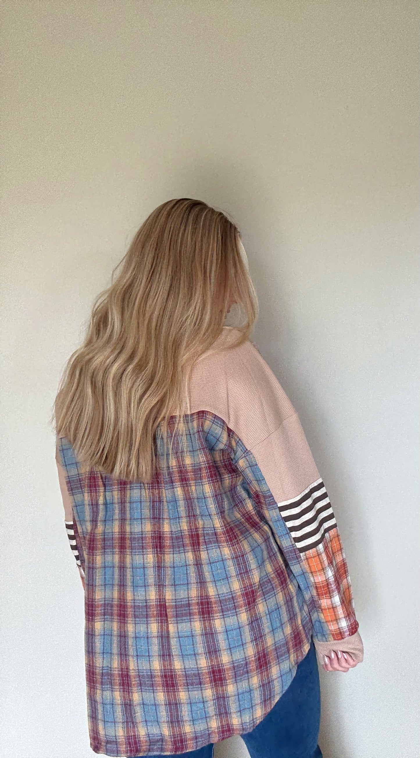 Patchwork Henley top