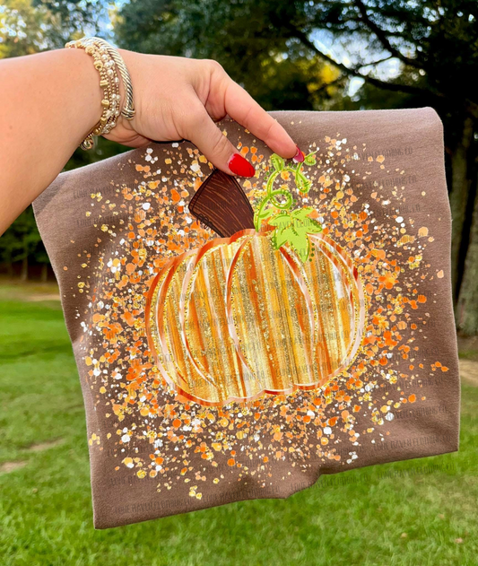 Paint splatter pumpkin
