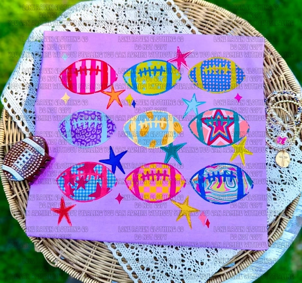 Preppy football collage