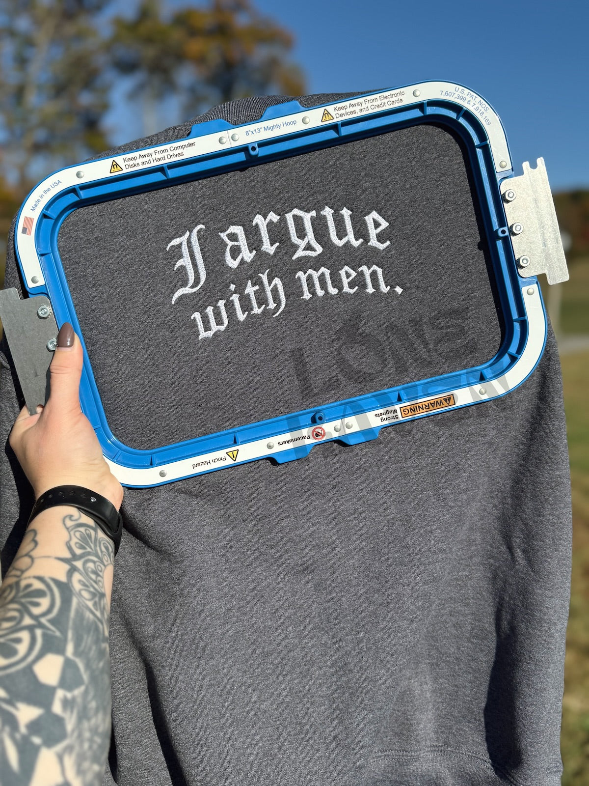 I argue with men
